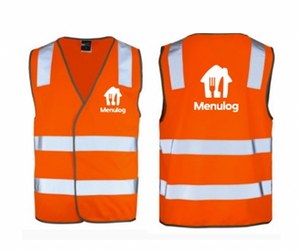 Menulog High Visibility Safety Vest